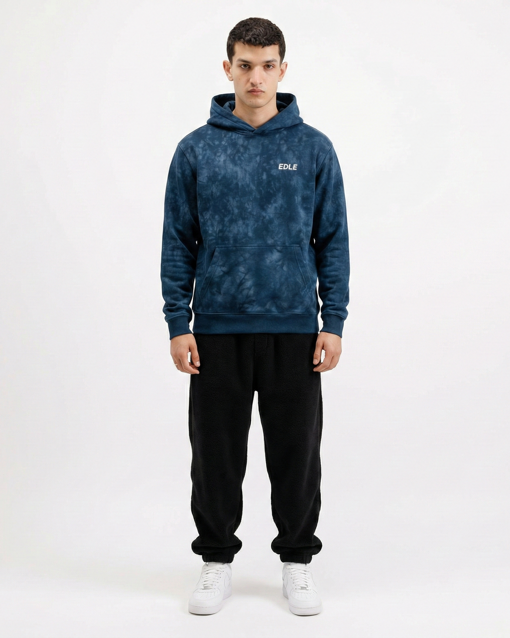 Acid Wash Blue Hoodie