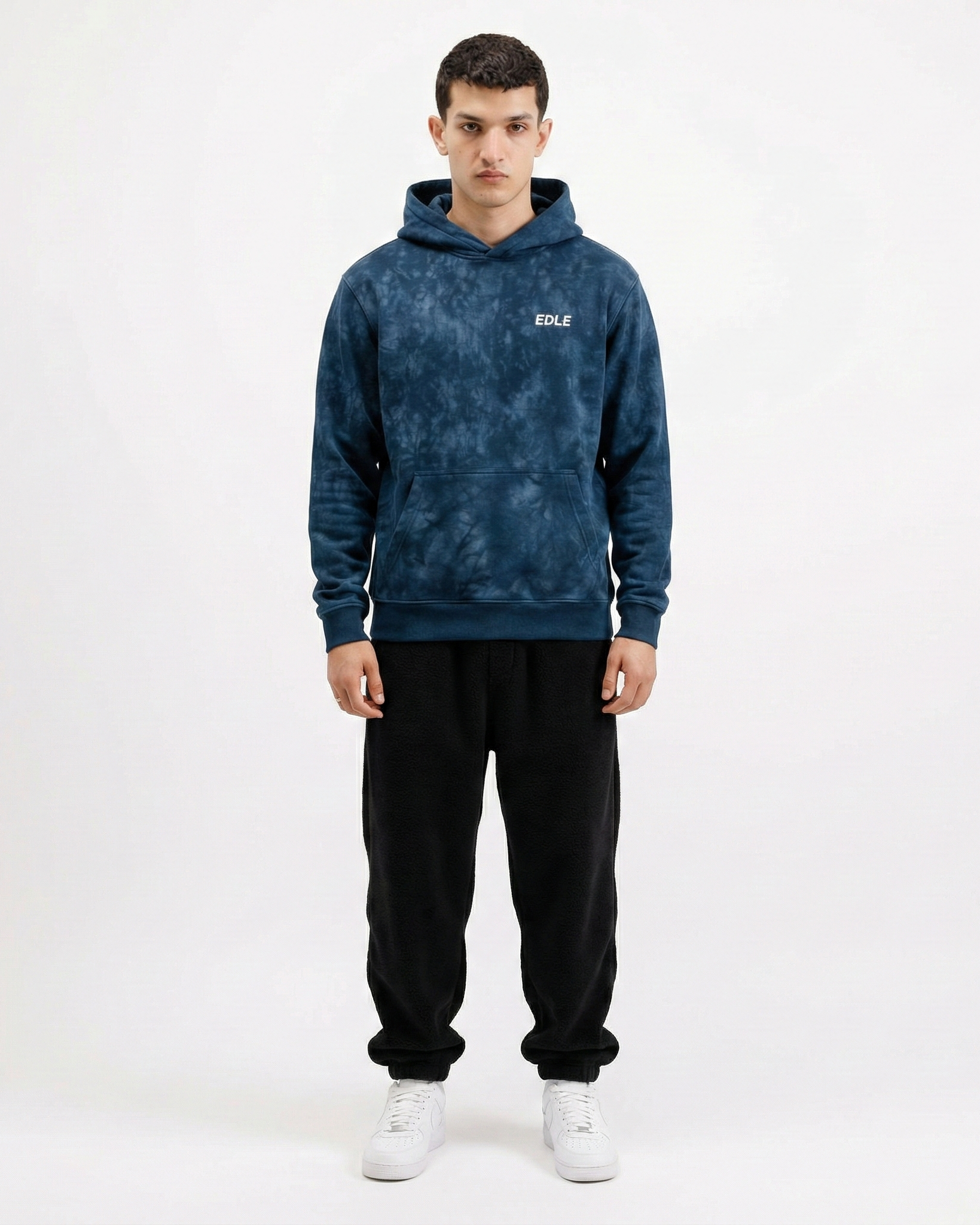 Acid Wash Blue Hoodie