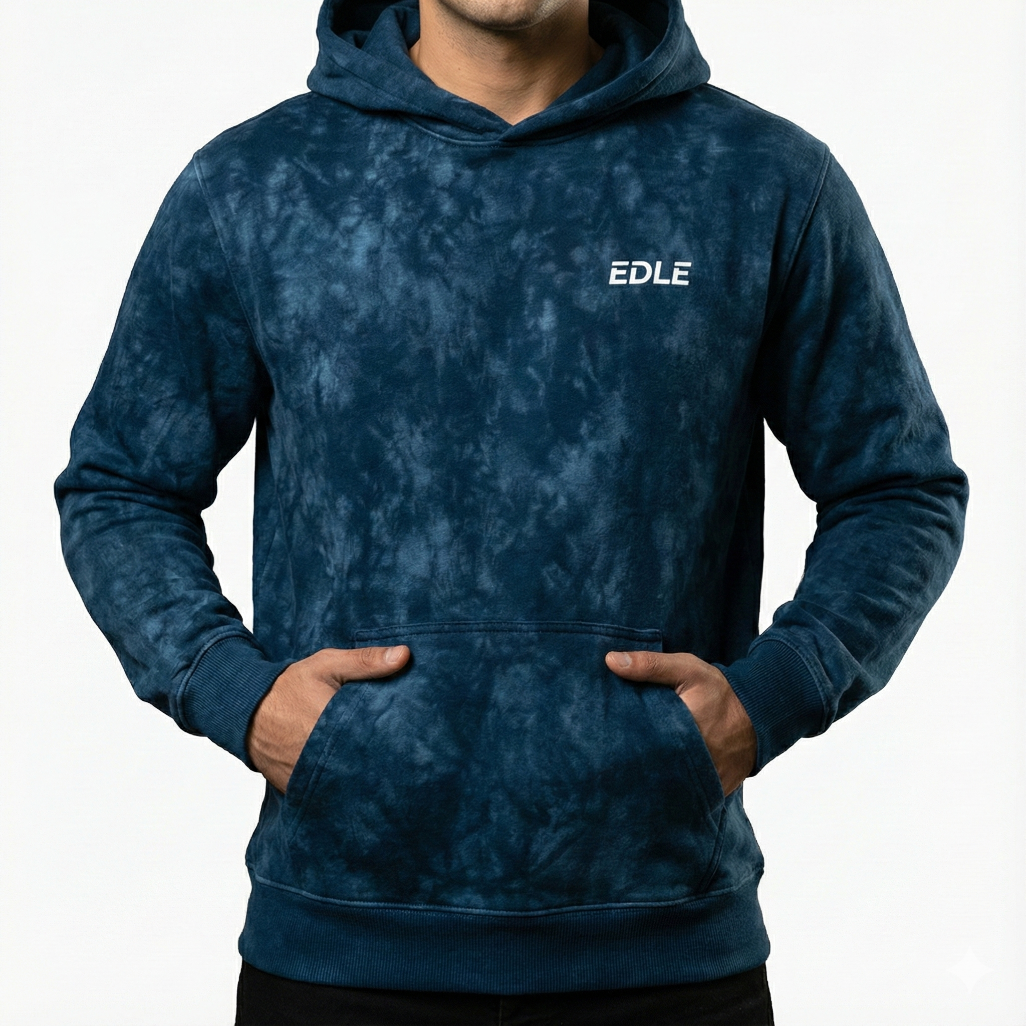 Acid Wash Blue Hoodie