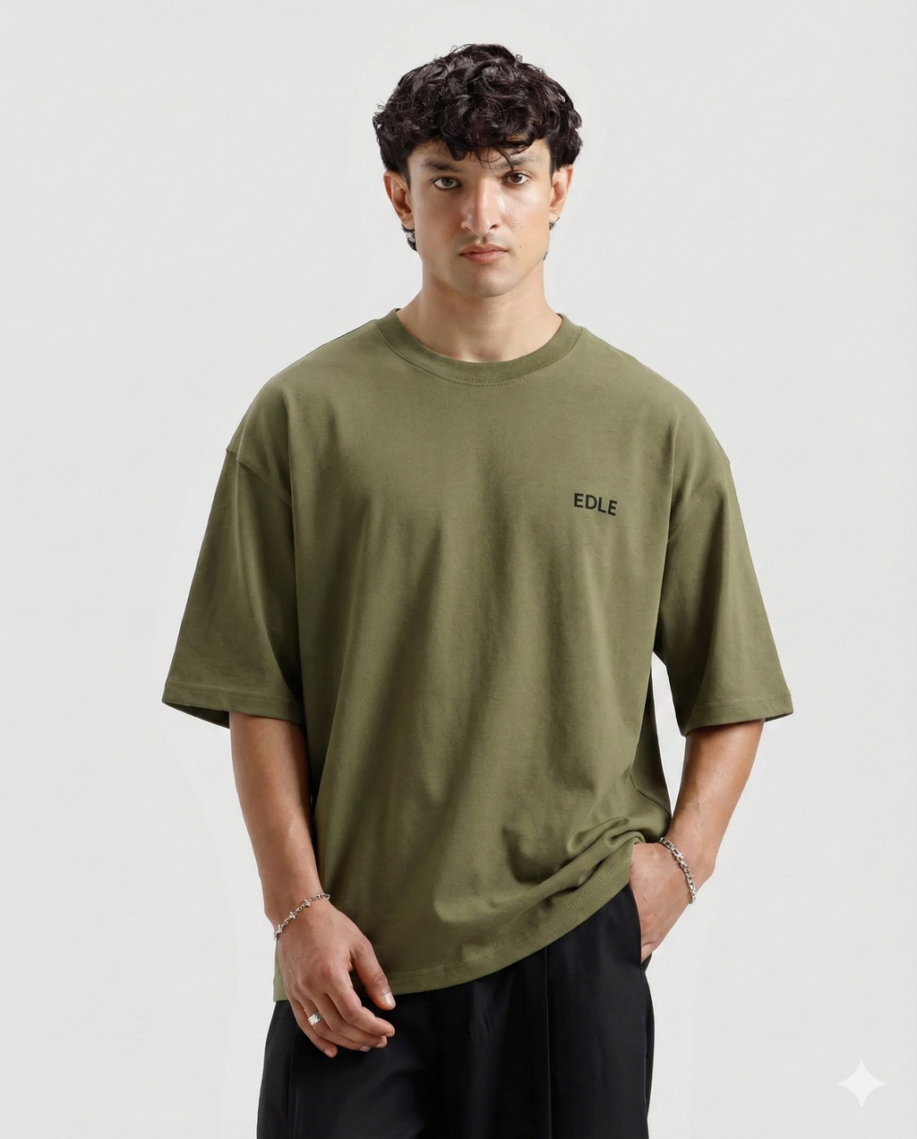 Olive Green Oversized T-shirt