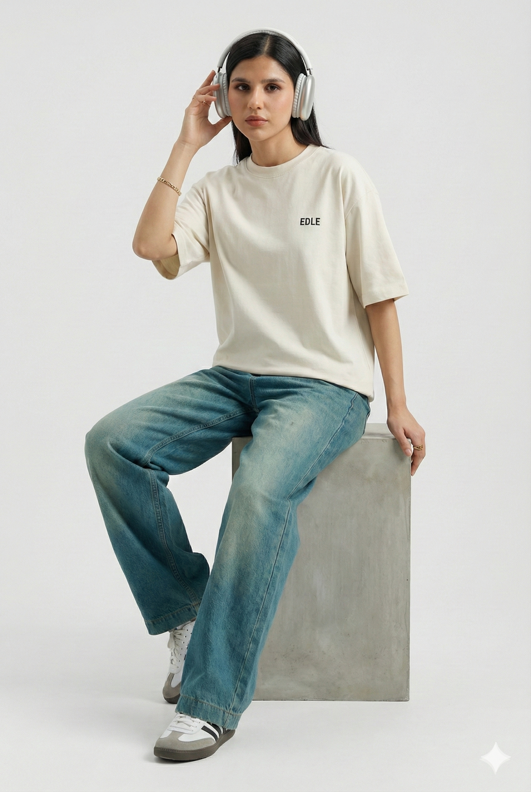 Stone White Classic Oversized T-shirt