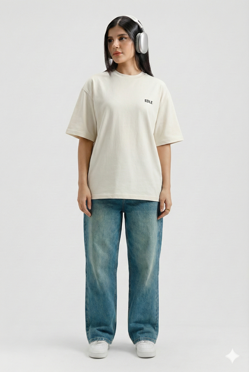 Stone White Classic Oversized T-shirt