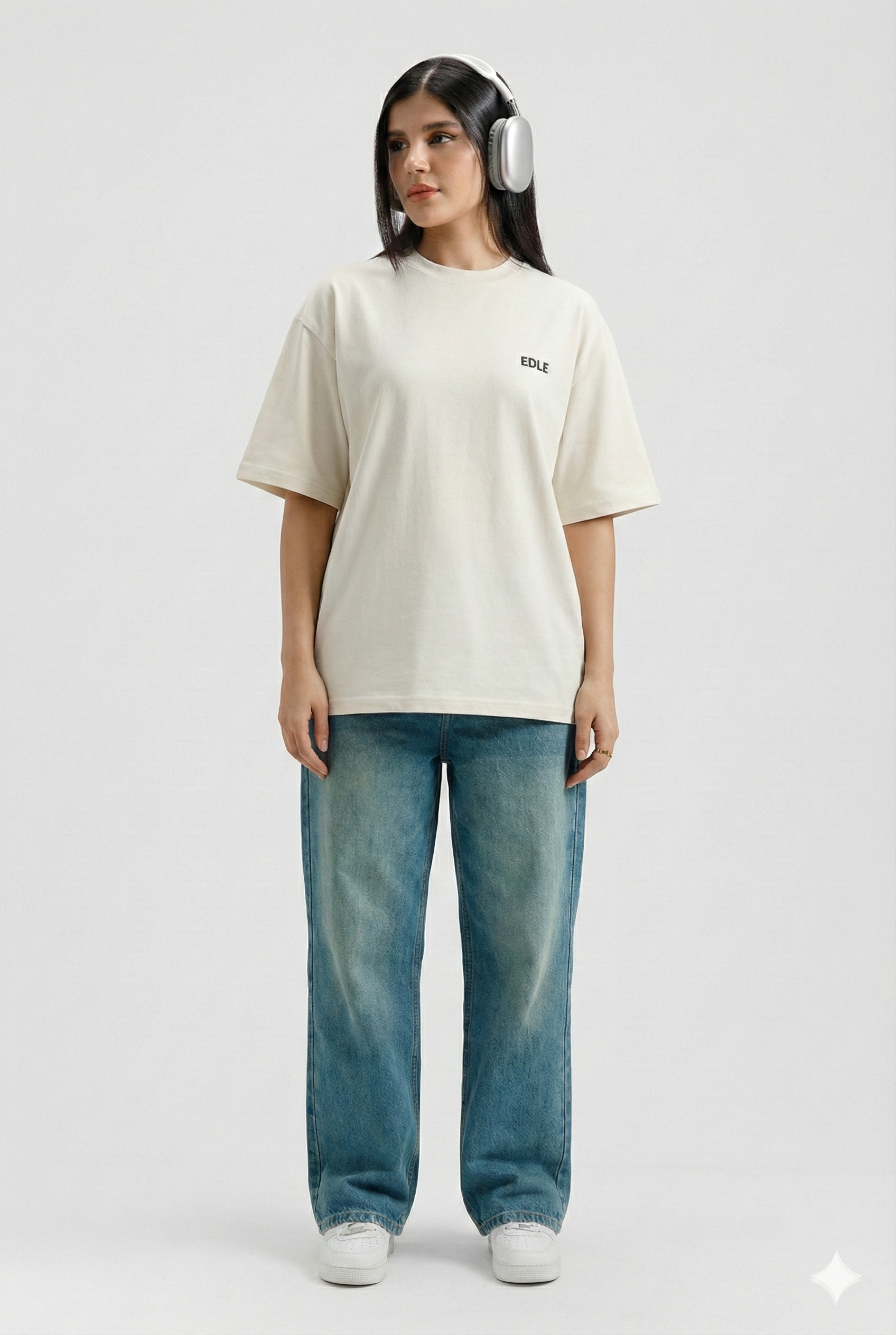 Stone White Classic Oversized T-shirt