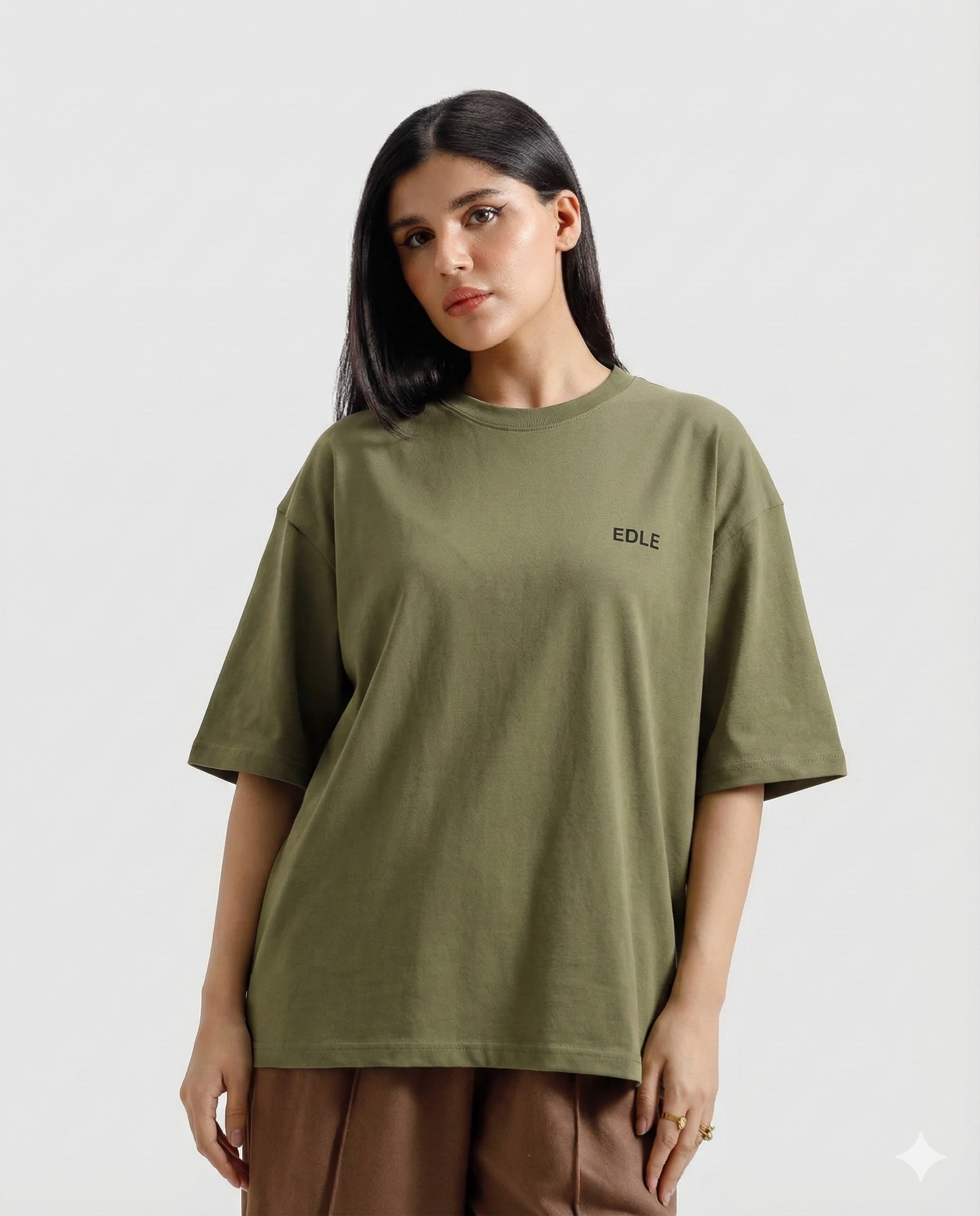 Olive Green Oversized T-shirt