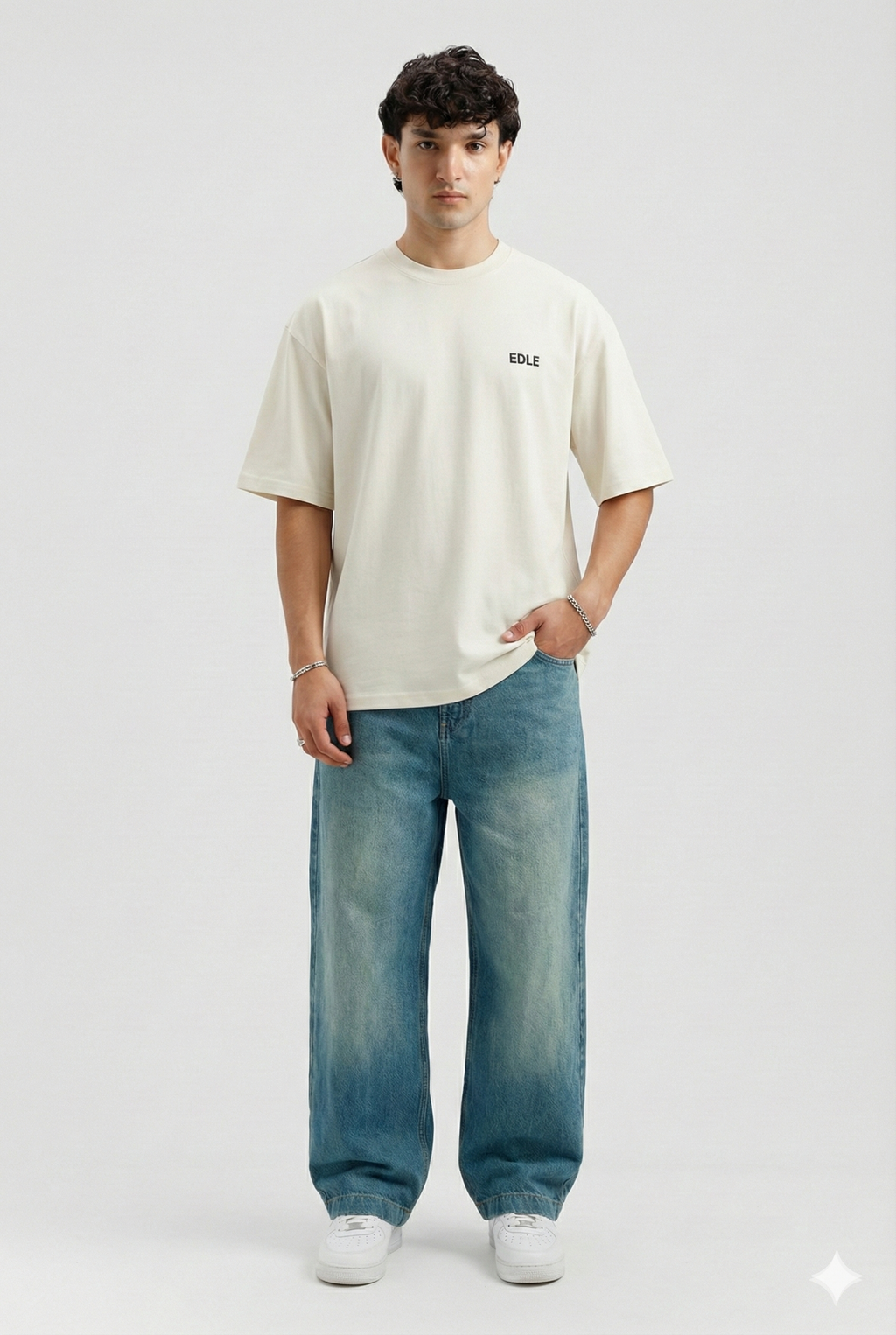 Stone White Classic Oversized T-shirt