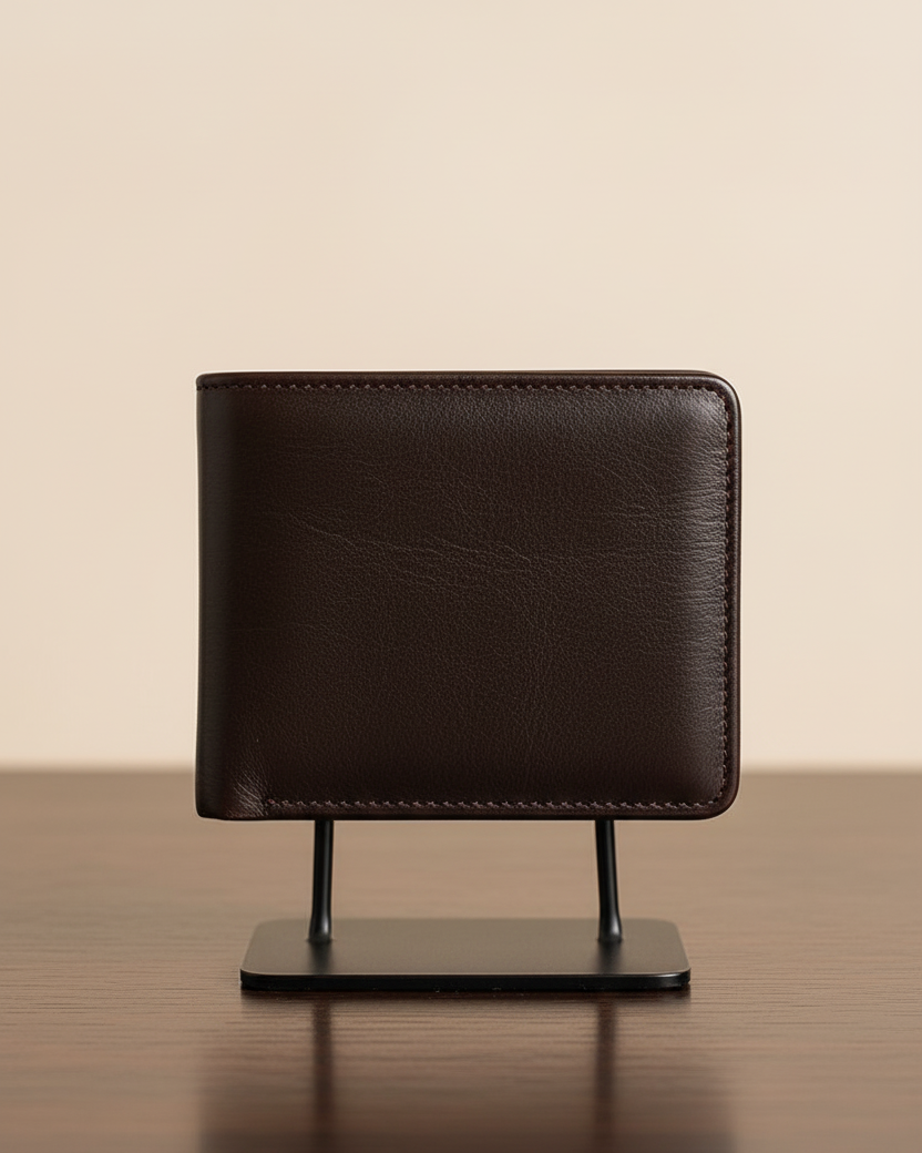 Dark Brown Mini Leather Wallet