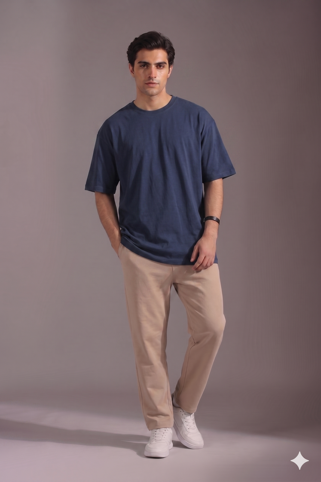 Classic Oversized Tee Blue