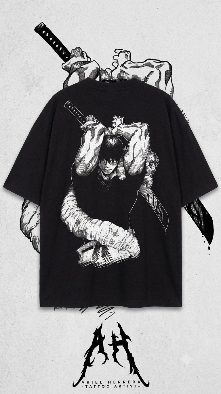 Toji Fushiguro Printed Tee