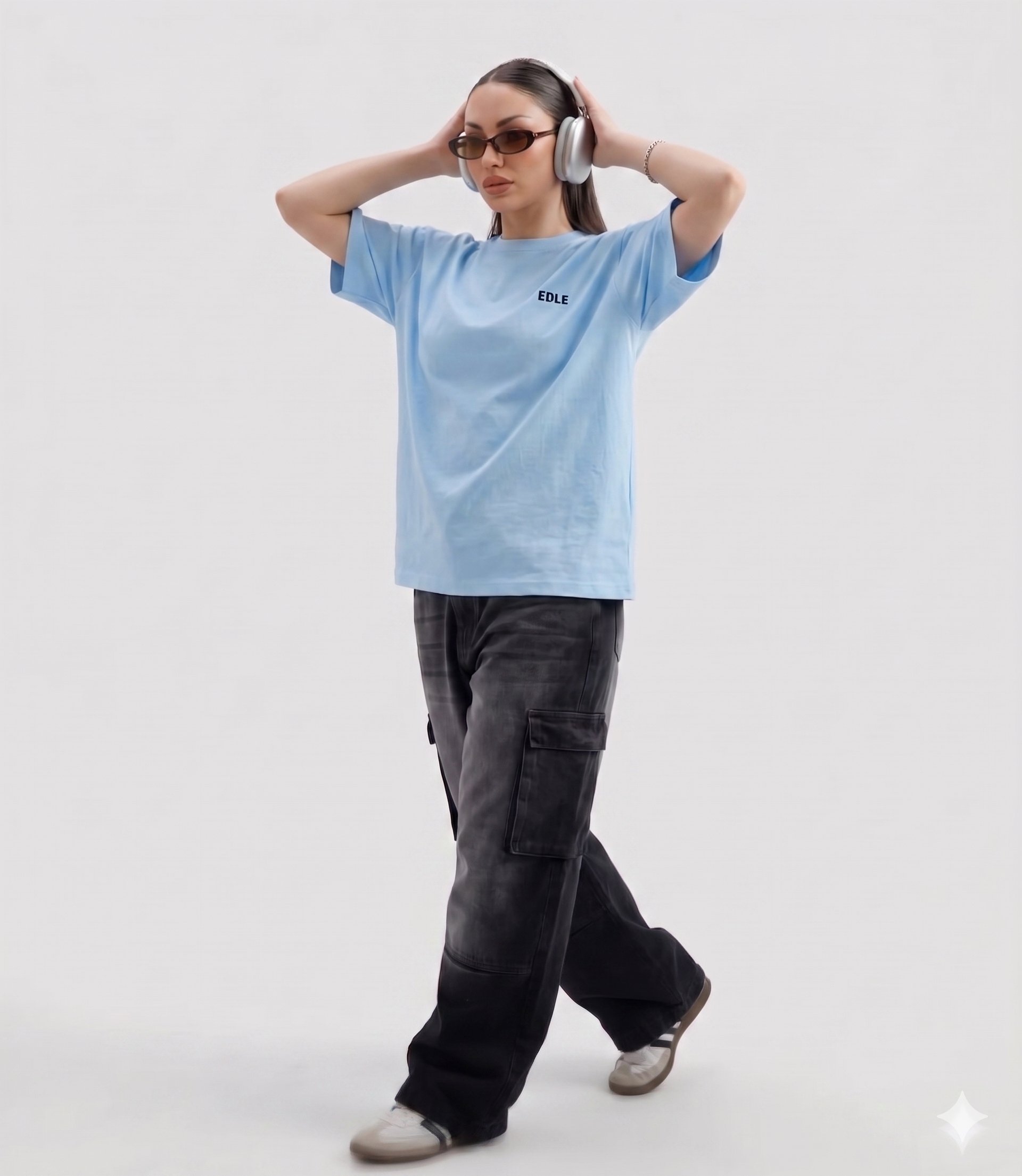 Sky Blue Oversized T-shirt