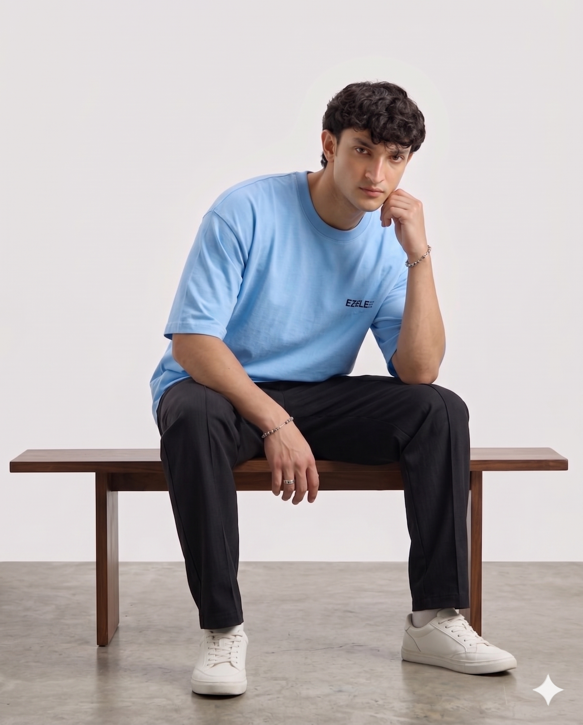 Sky Blue Oversized T-shirt