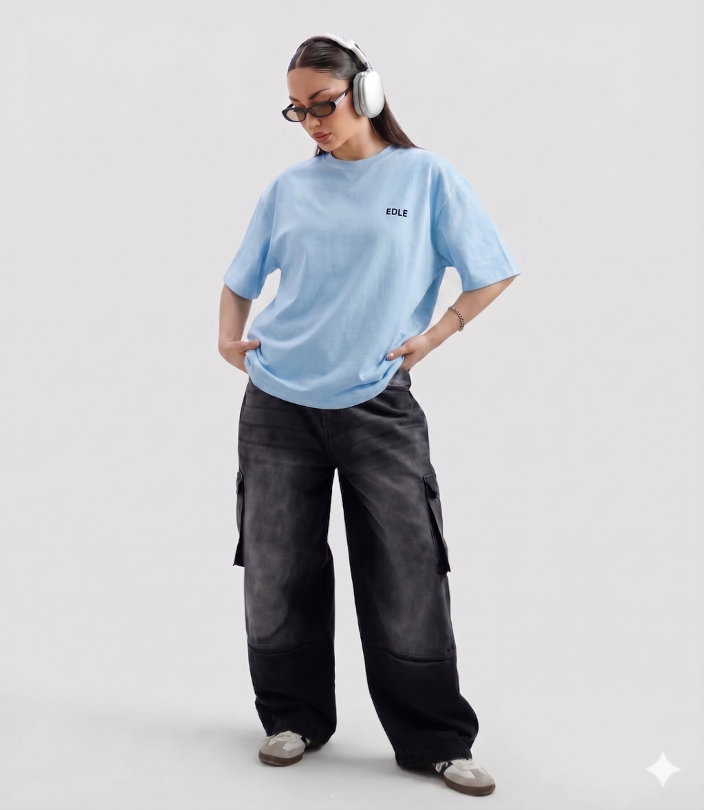 Sky Blue Oversized T-shirt