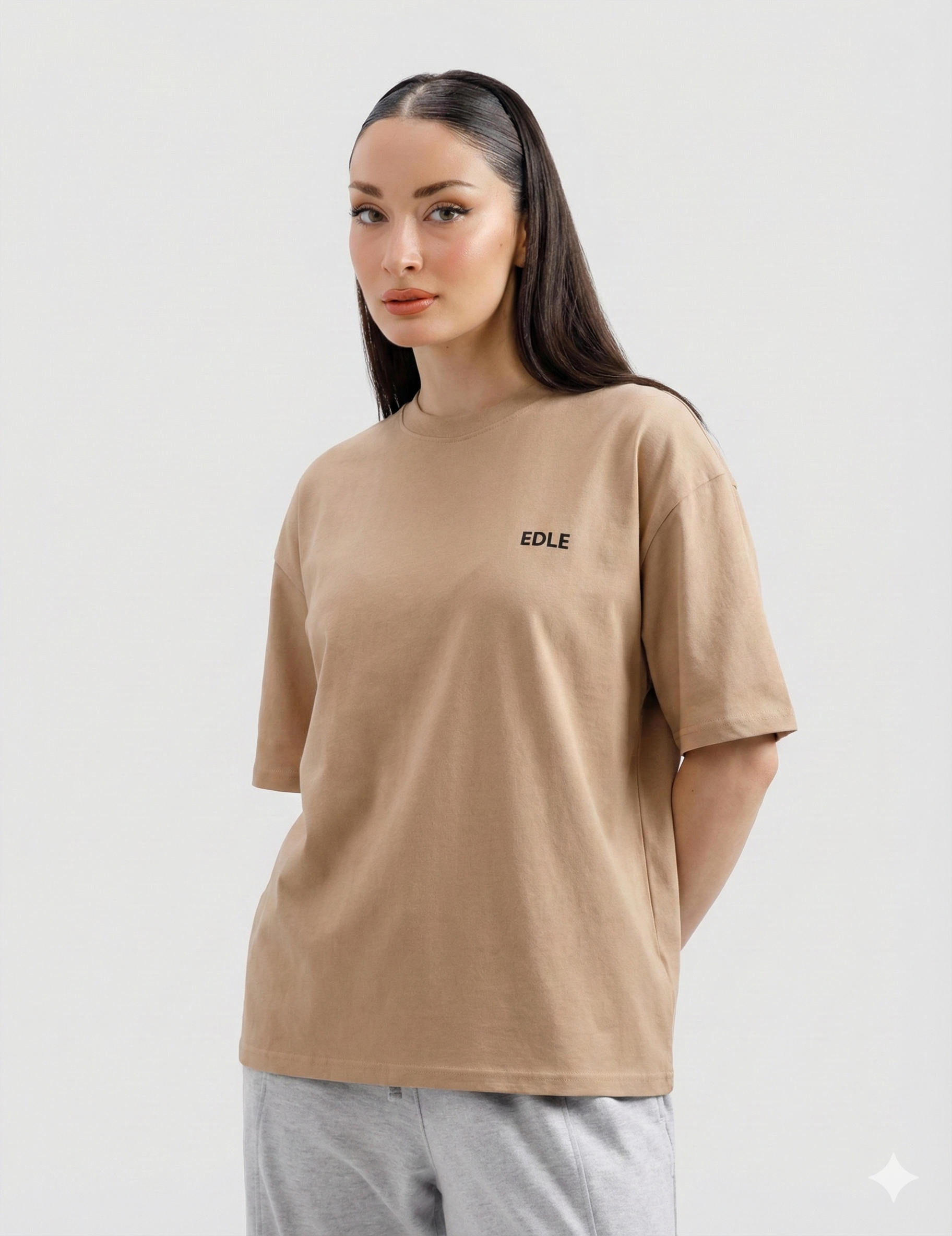 Light Brown Classic Oversized T-shirt