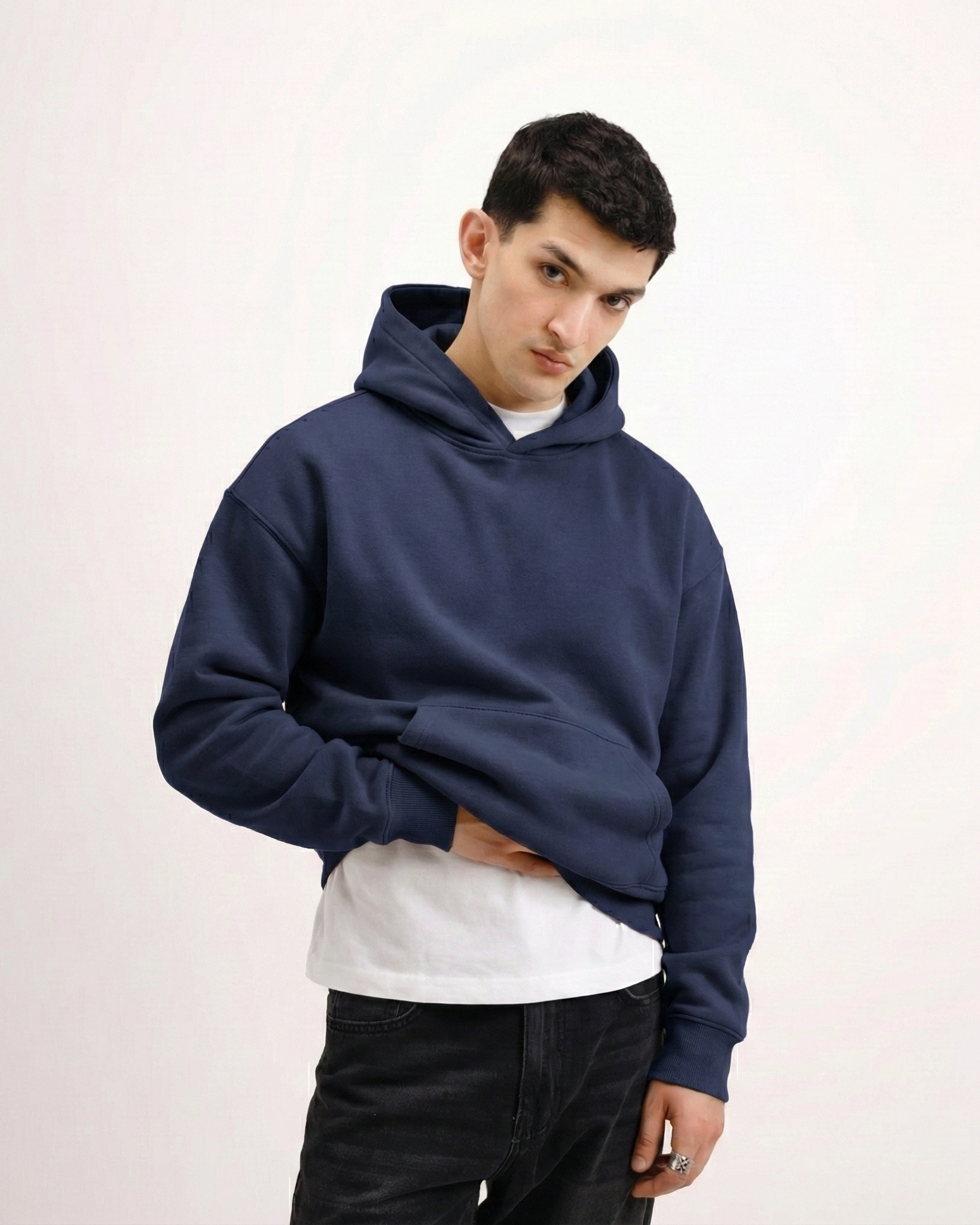 Mid Night Blue Essential Hoodie