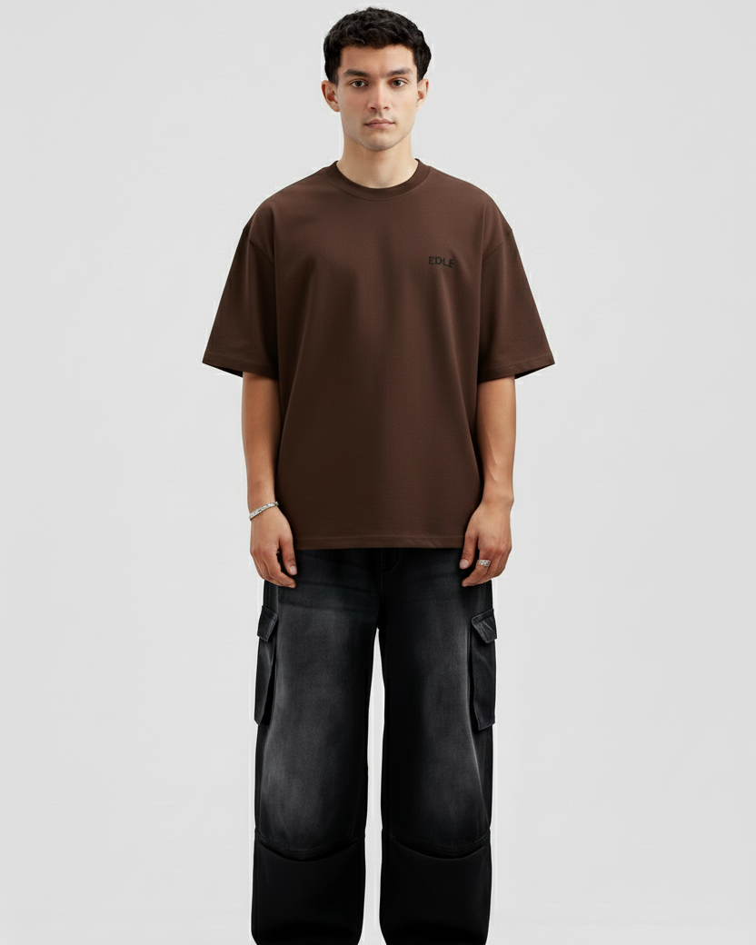Dark Brown Oversized T-shirt