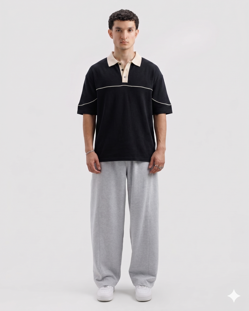 Classic Old Money Polo Black