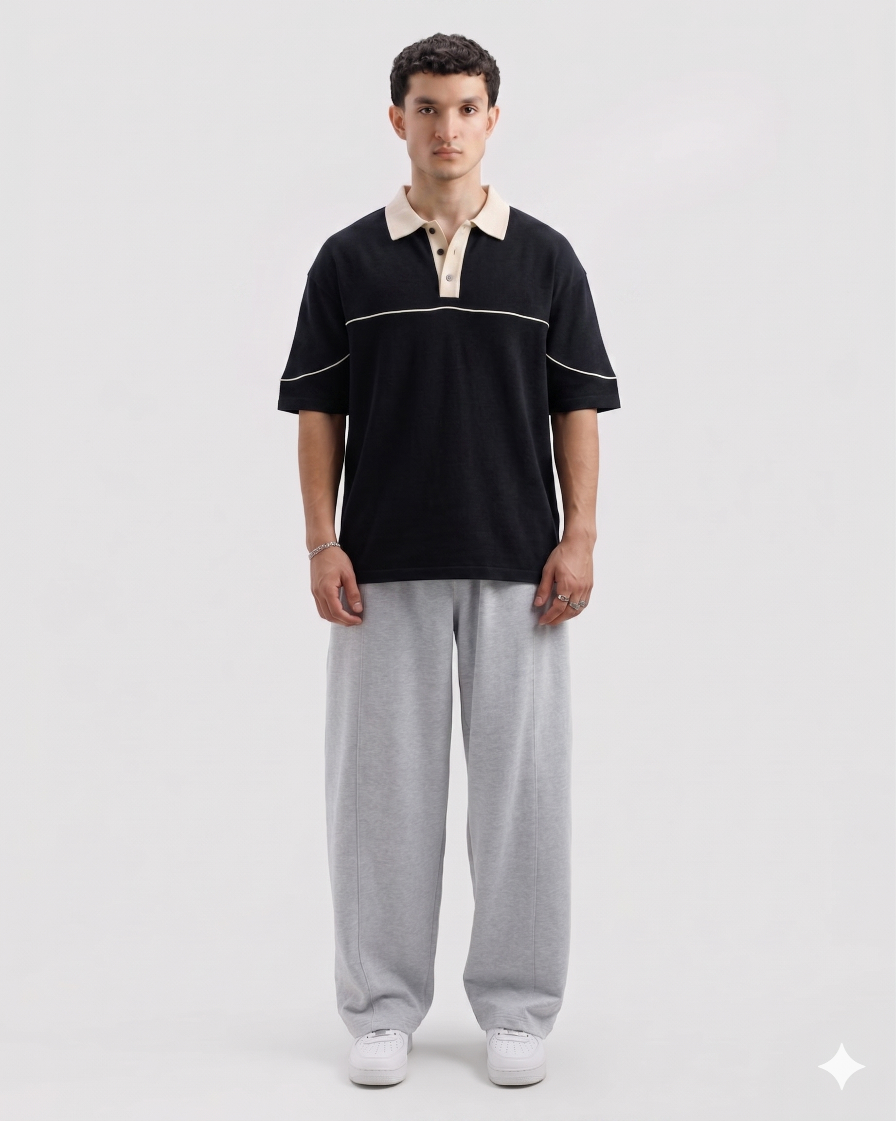 Classic Old Money Polo Black