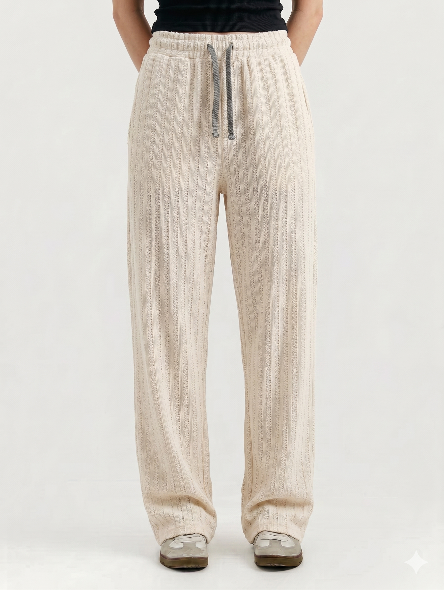 Skin Knitted Cotton Baggy Trouser