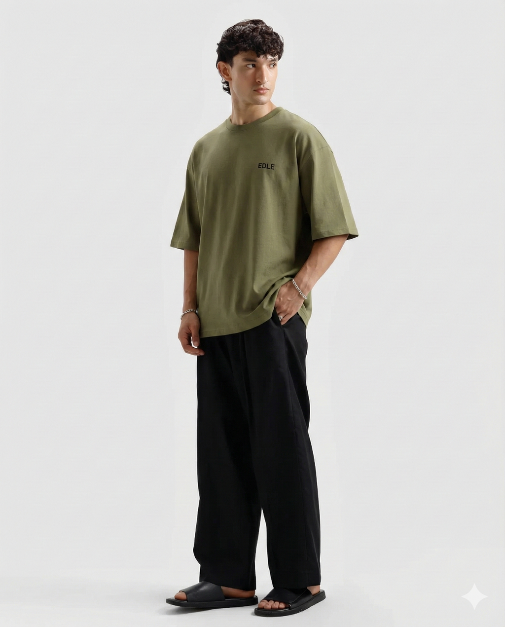 Olive Green Oversized T-shirt