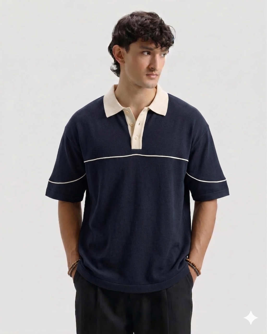 Classic Old Money Polo Black