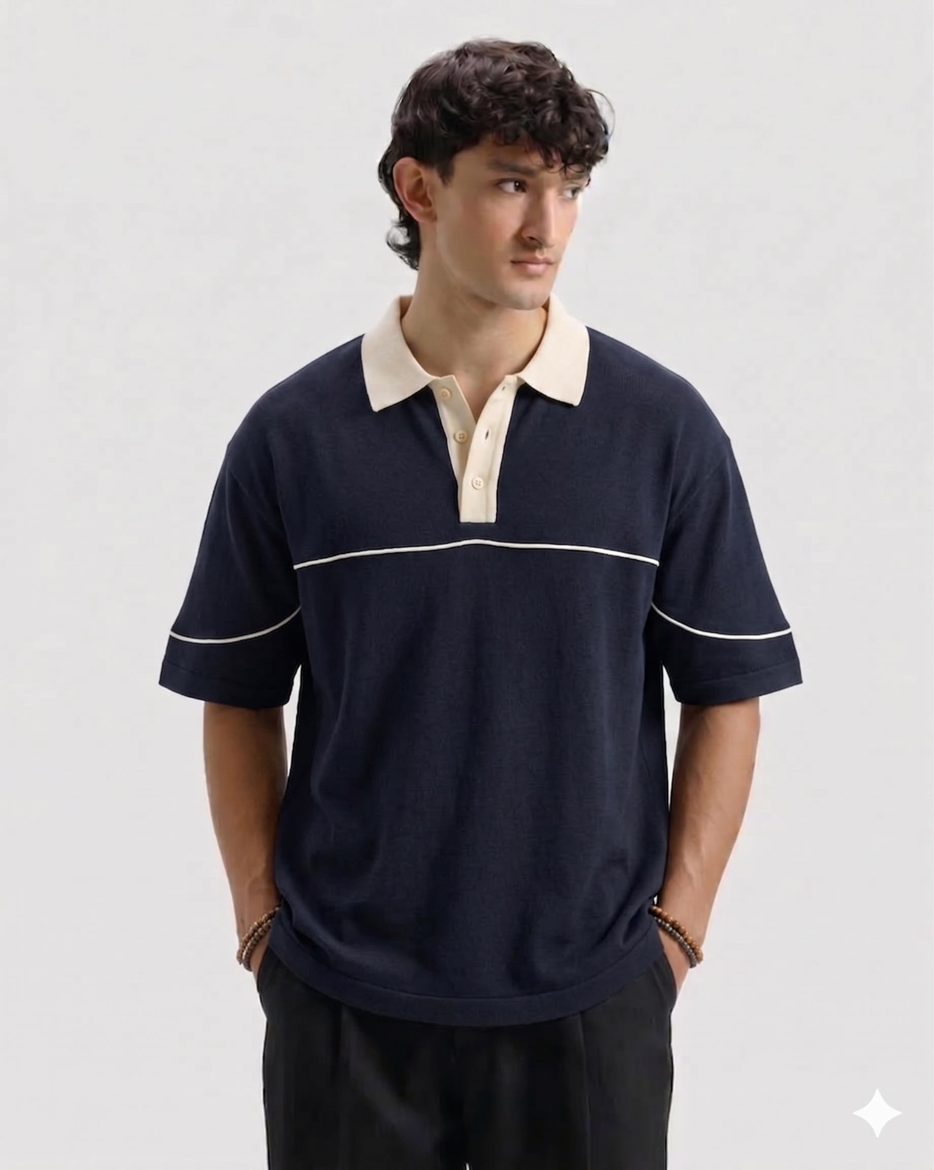 Classic Old Money Polo Black