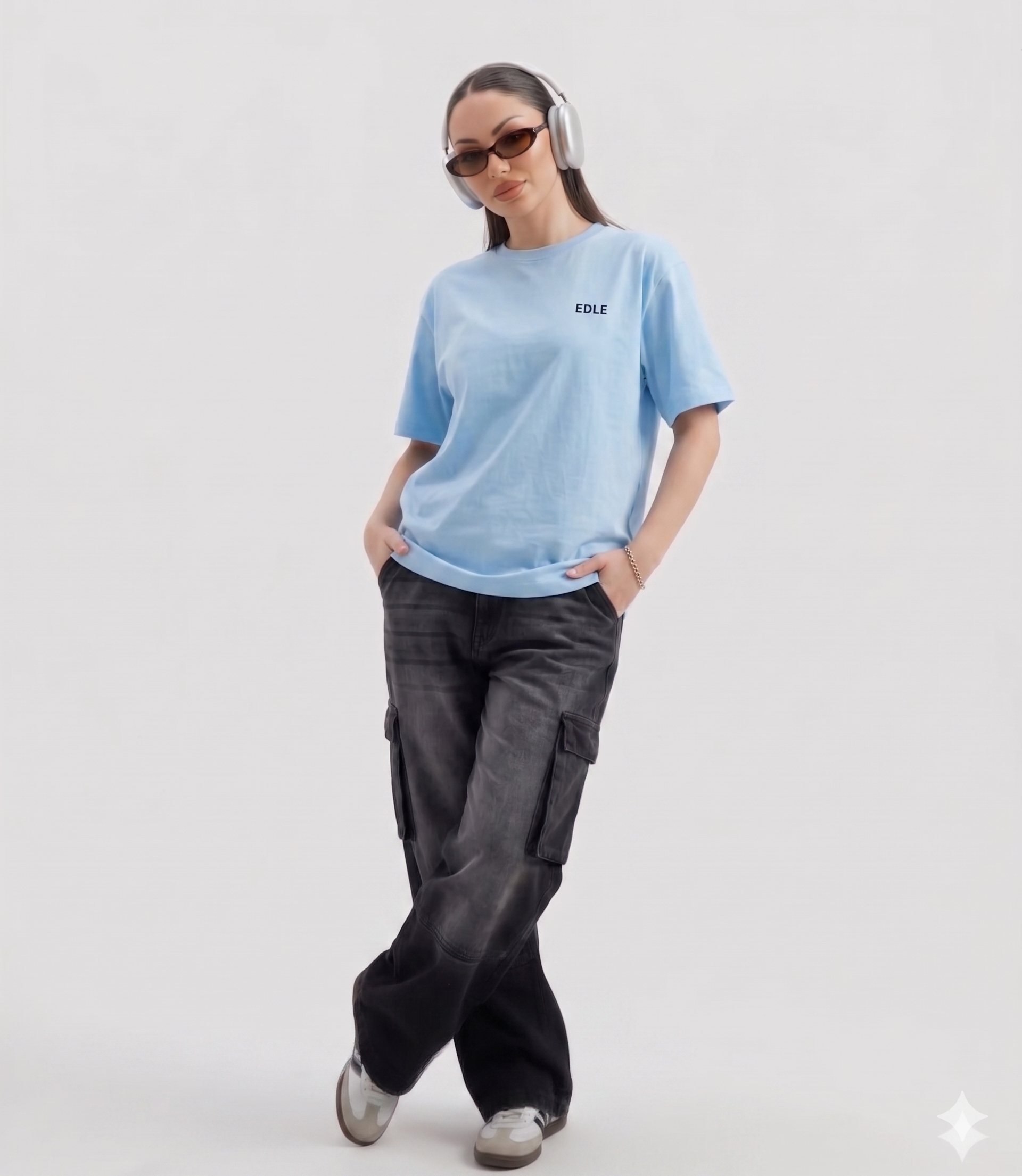 Sky Blue Oversized T-shirt