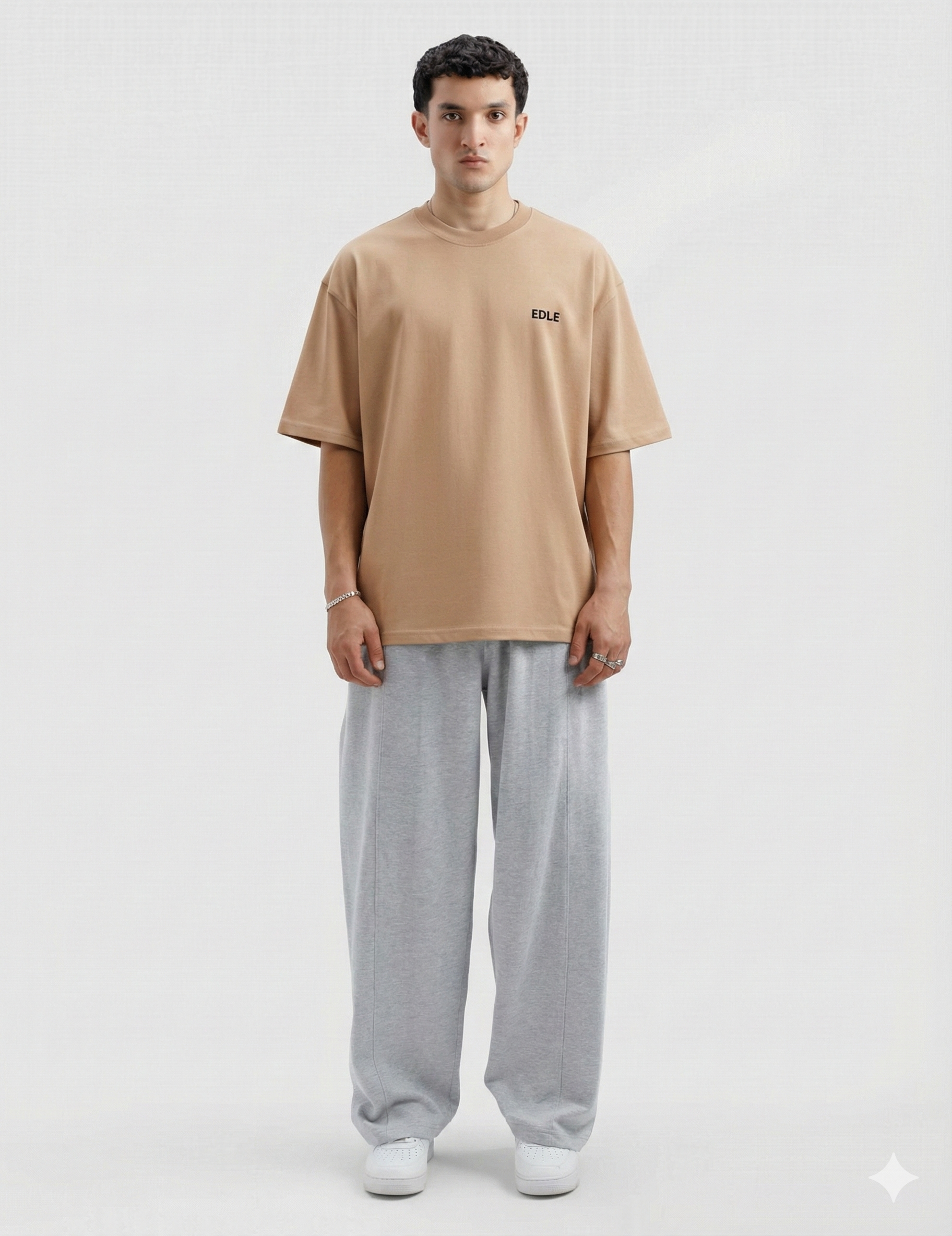 Light Brown Classic Oversized T-shirt