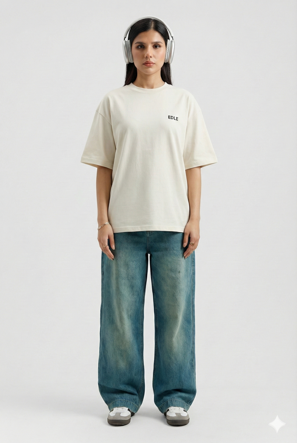 Stone White Classic Oversized T-shirt