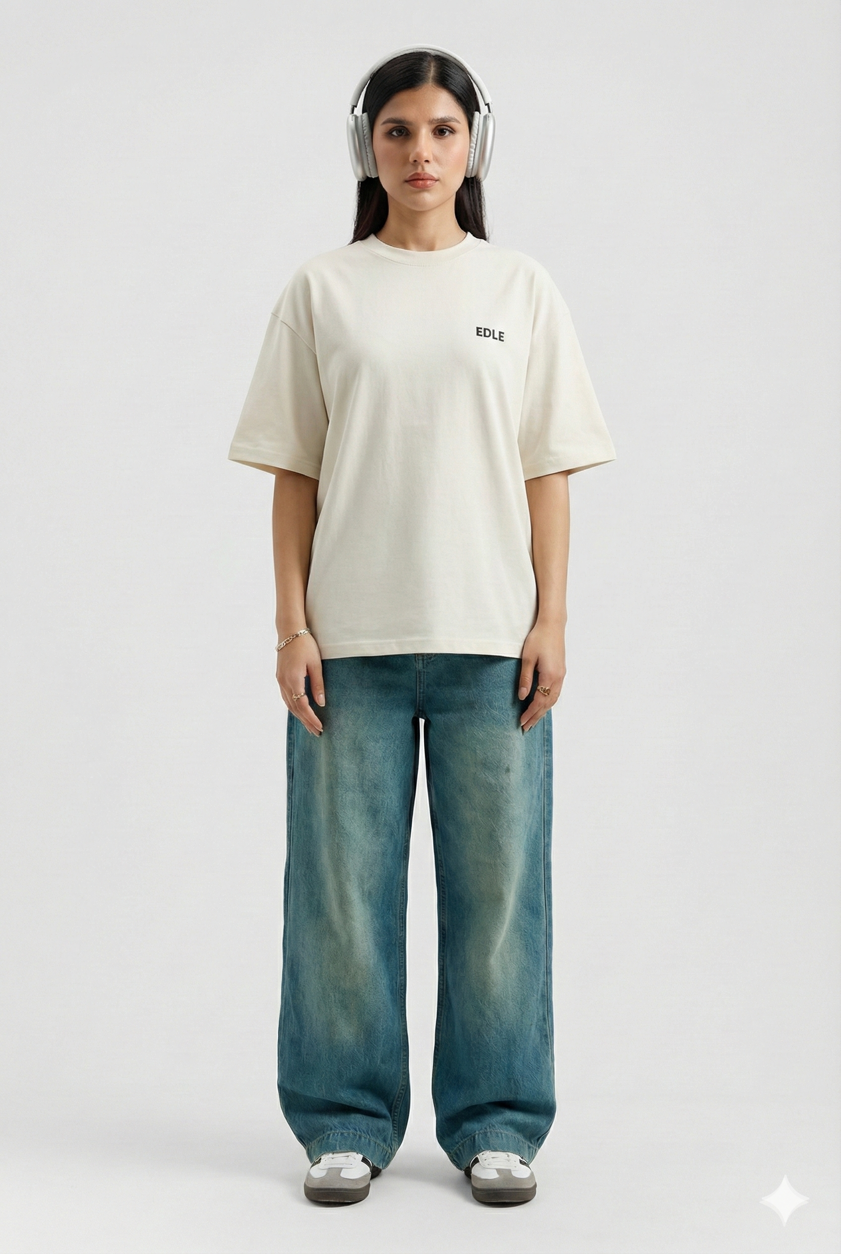 Stone White Classic Oversized T-shirt