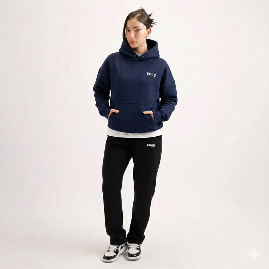 Mid Night Blue Money Hoodie