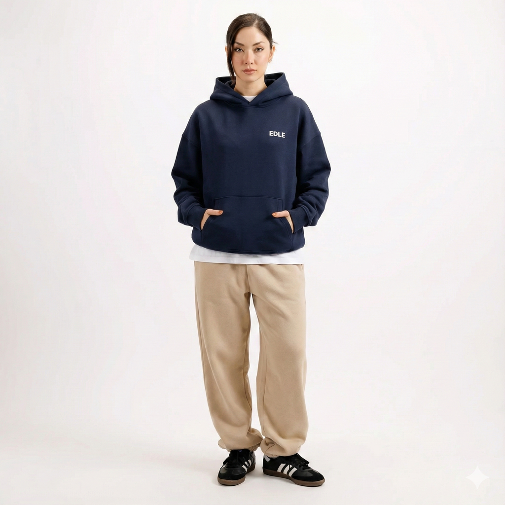 Mid Night Blue Nebula Hoodie