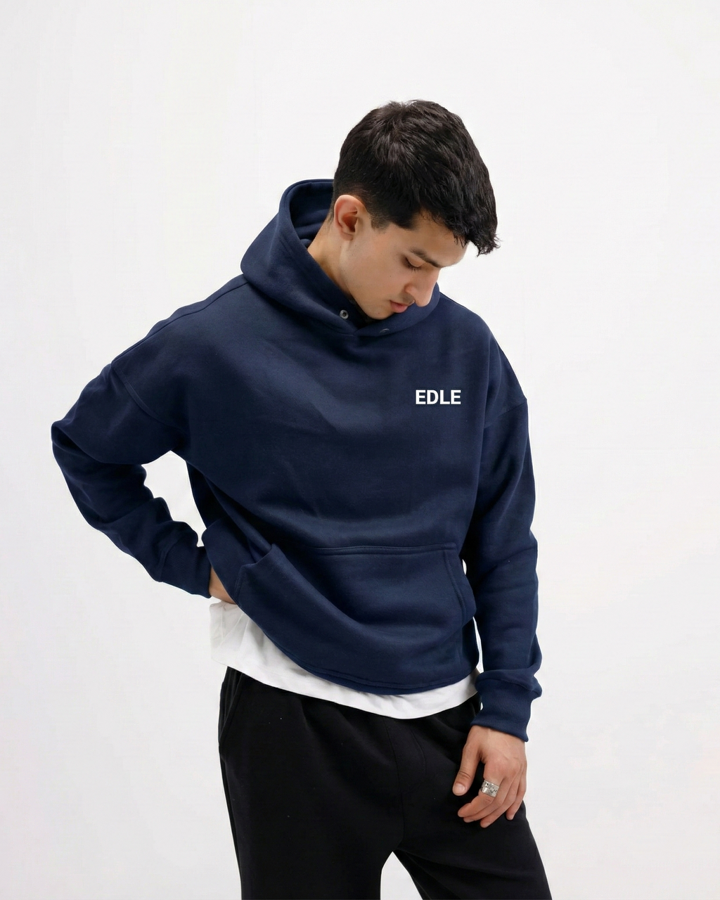 Mid Night Blue Nebula Hoodie