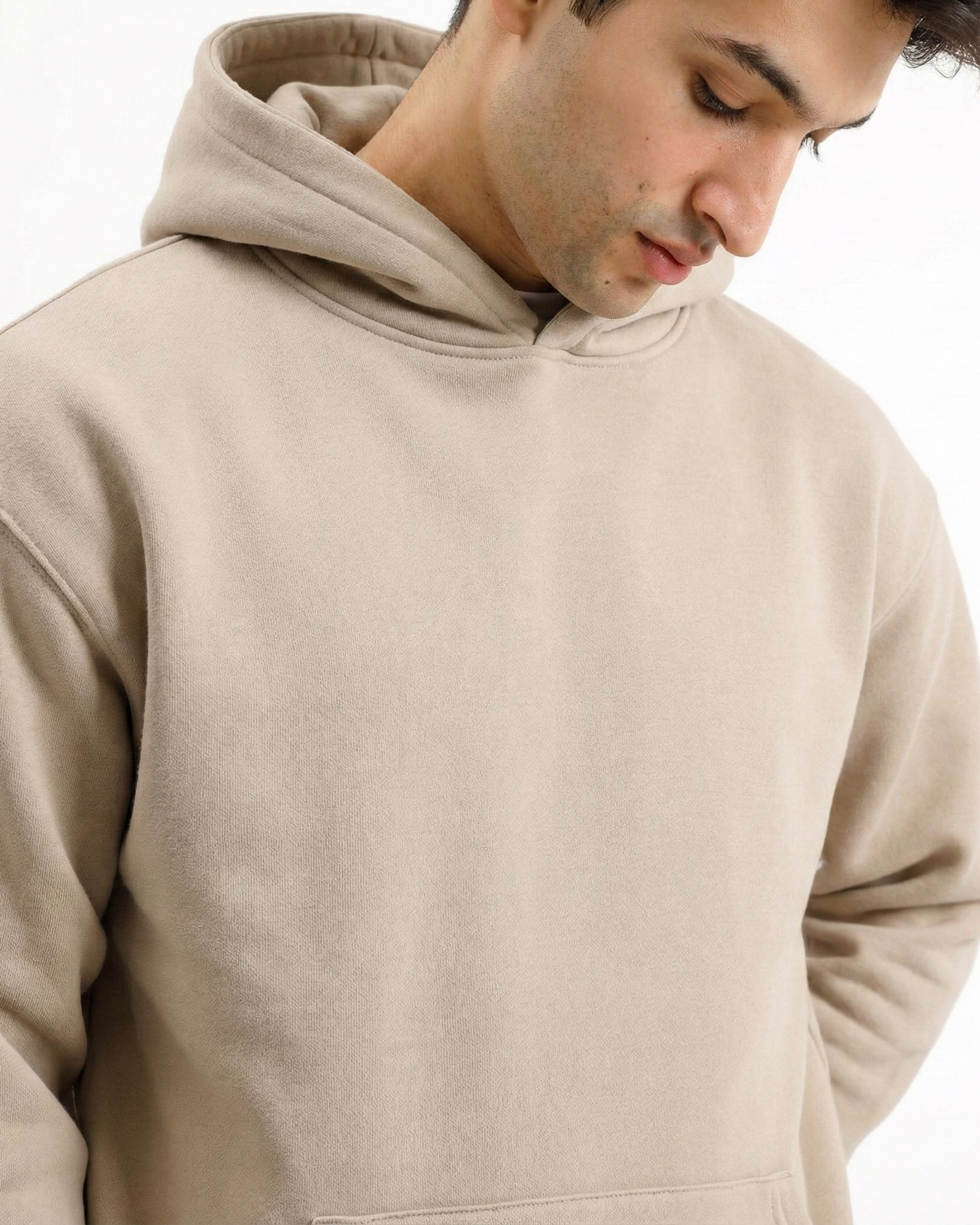 Light Beig Classic Hoodie