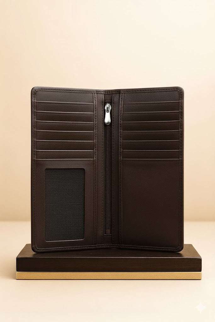 Brown Book Leather Waller